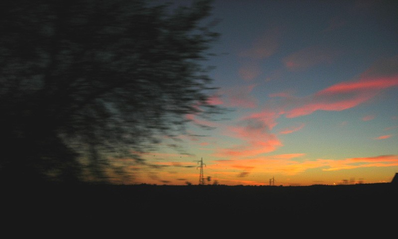 alba...29 novembre 2005 dal bus verso roma