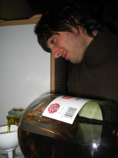 travaso dell'olio
