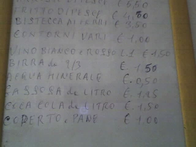 menu fratelli bandiera
