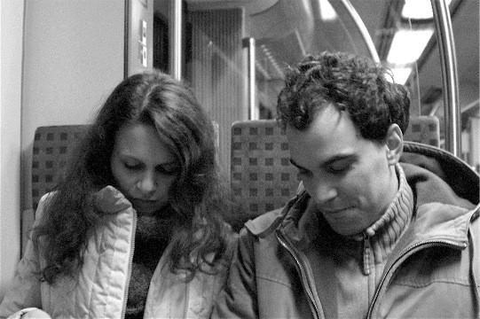 io e elena in treno