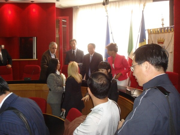 l'arrivo della delegazione di xu zhou