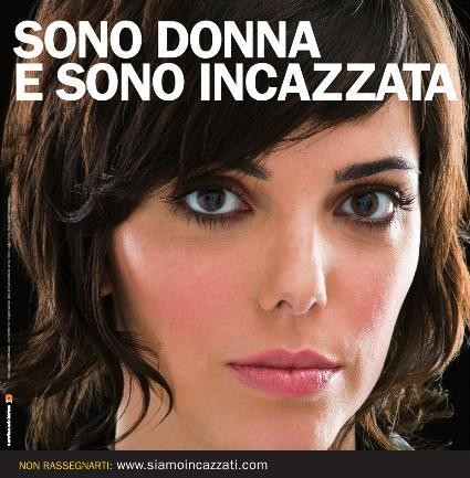 donna incazzata