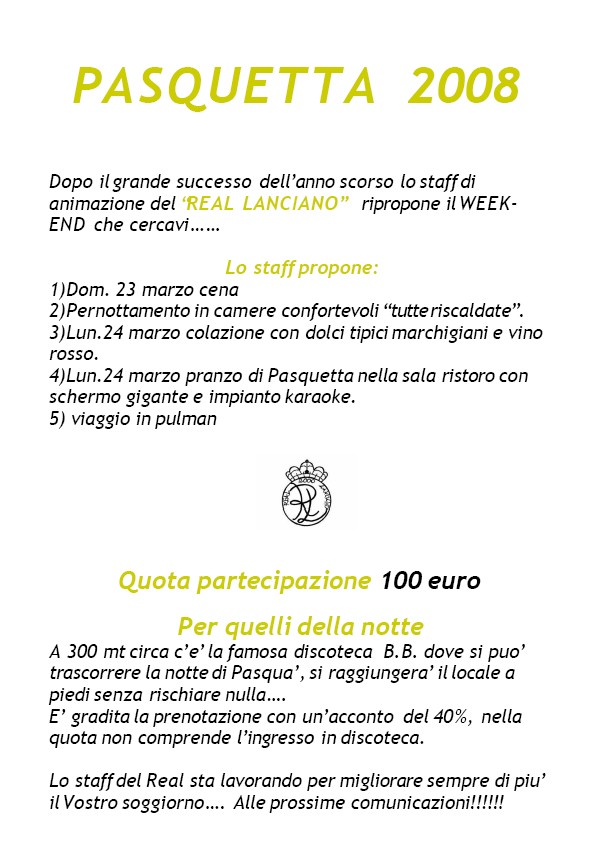 Real Pasqua 2008