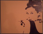 audrey (montana hardcore su tela, 40x50)
