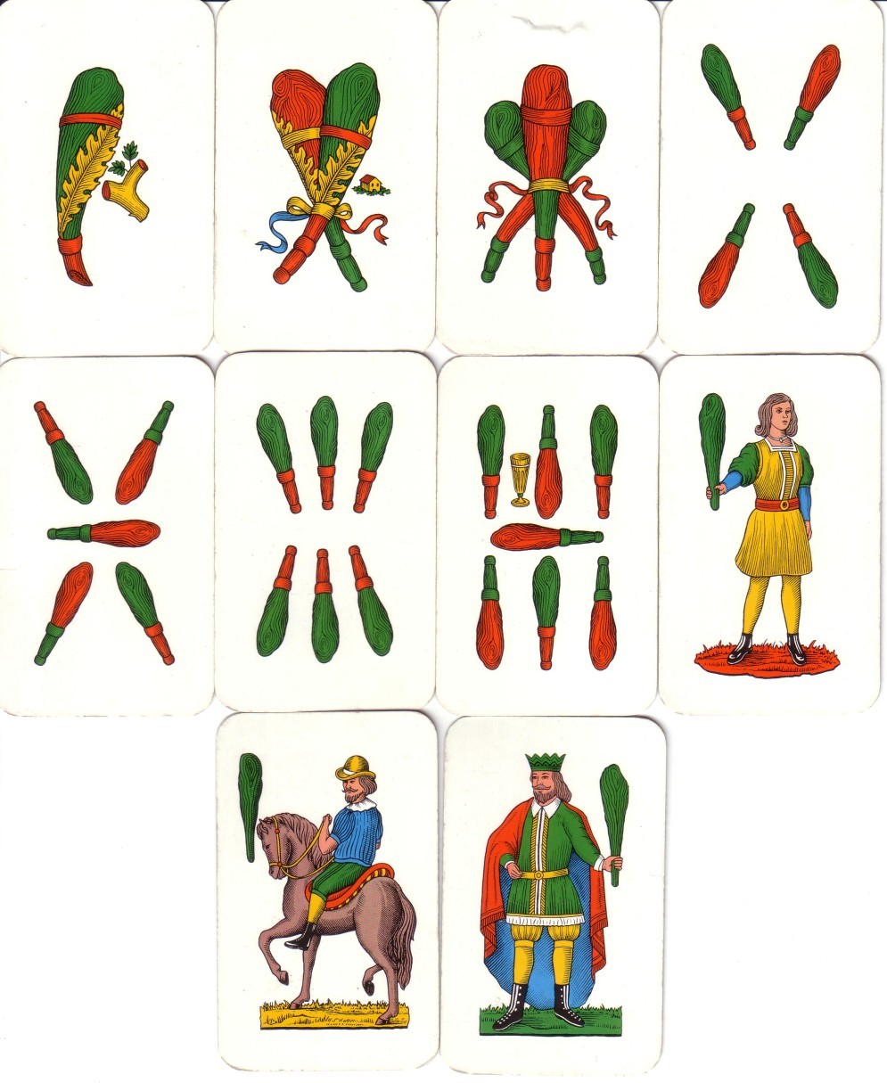 Carte da gioco siciliane - bastoni