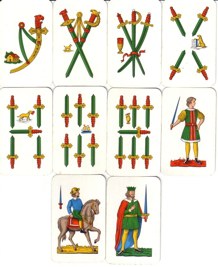 Carte da gioco siciliane - spade