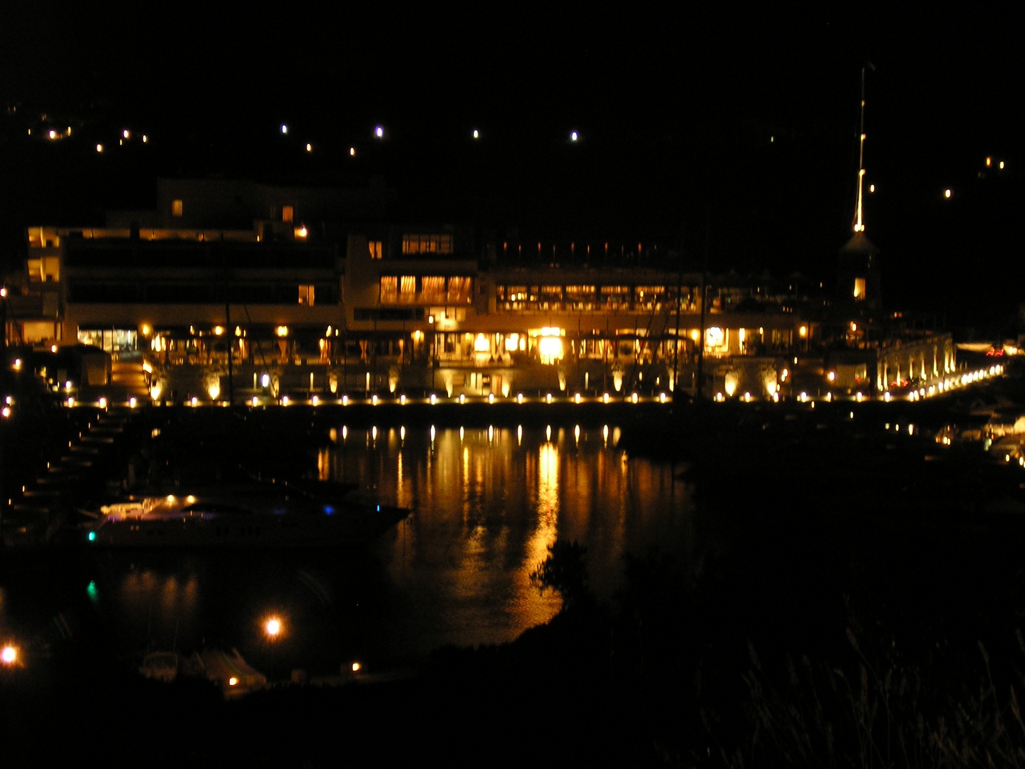 Porto Cervo by night.