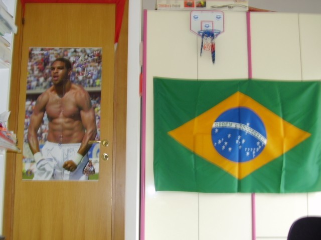 Adriano e la bandiera Brasile love