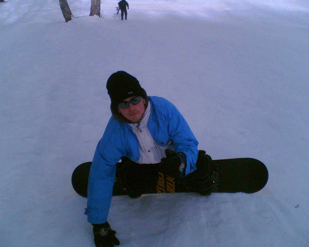nunzio alle prese con lo snowboard
