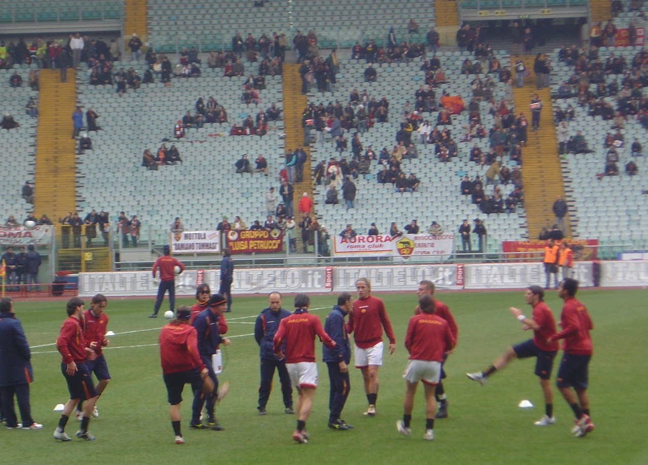 29-01-2006:roma-livorno (riscaldamento asroma)