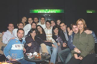 Con gli amici dell'università (foto presa dal sito de La Fabbrica)