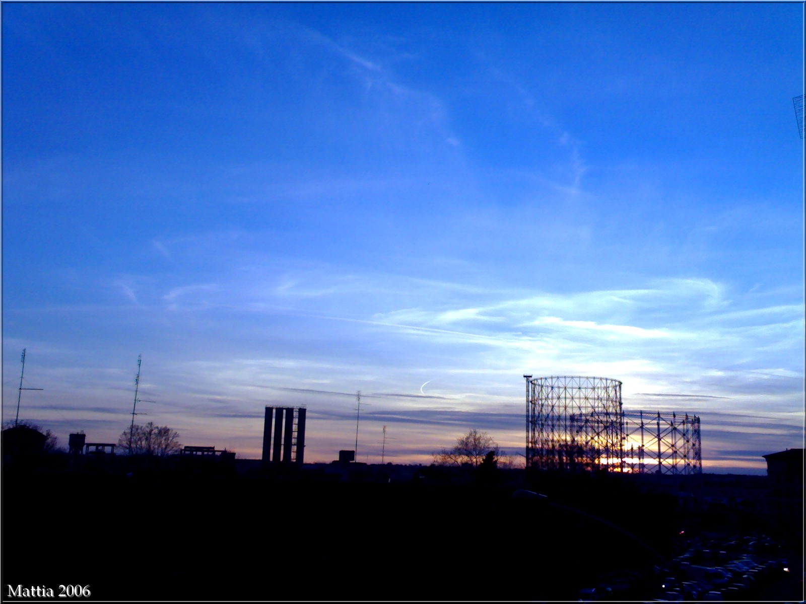 Vista sul gazometro, Roma