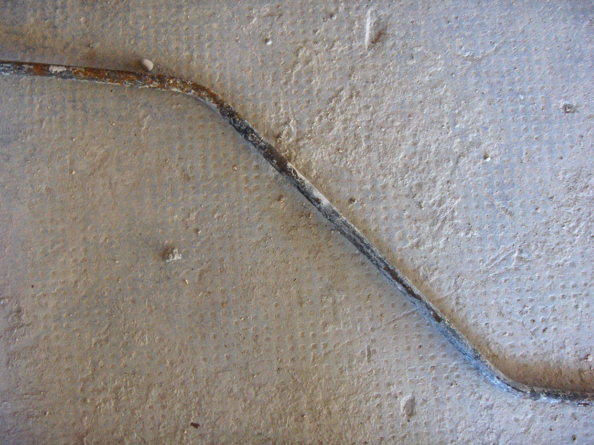 Antica barra d'acciaio per travi in c.a.