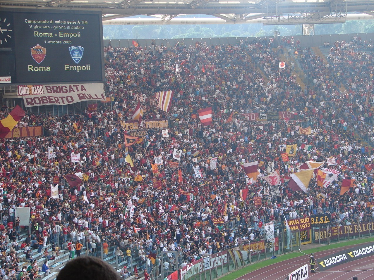 1/10/2006 rm-empoli: curva sud