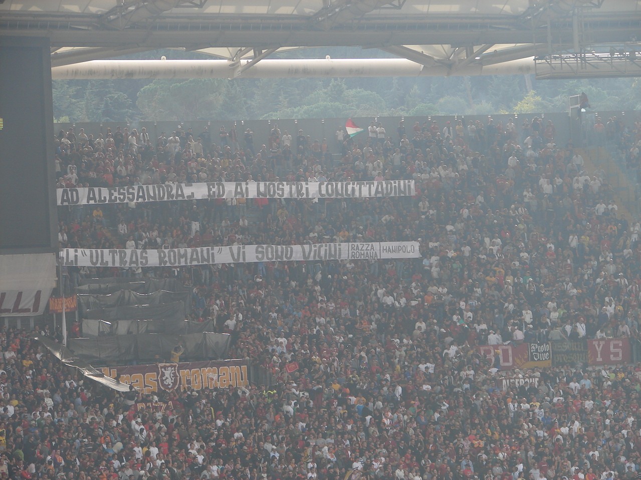 22/10/06:rm-chievo lutto per tragedia del metrò