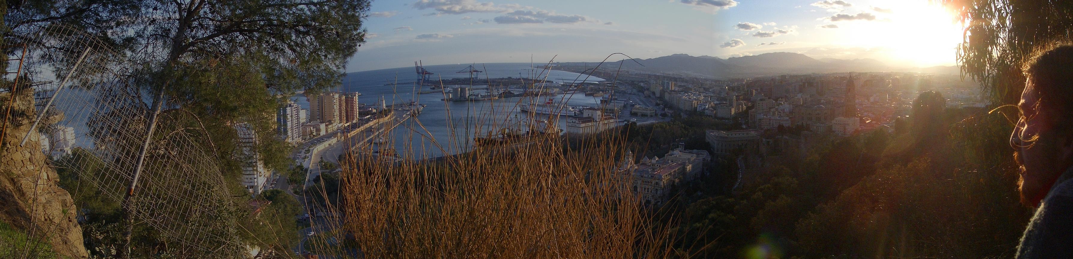 malaga, desde un mirador