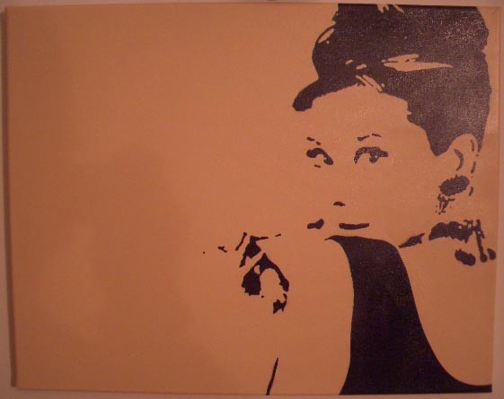 audrey (montana hardcore su tela, 40x50)