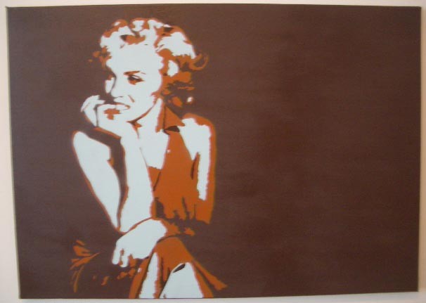 marilyn su tela (montana hardcore su tela, 50x70)