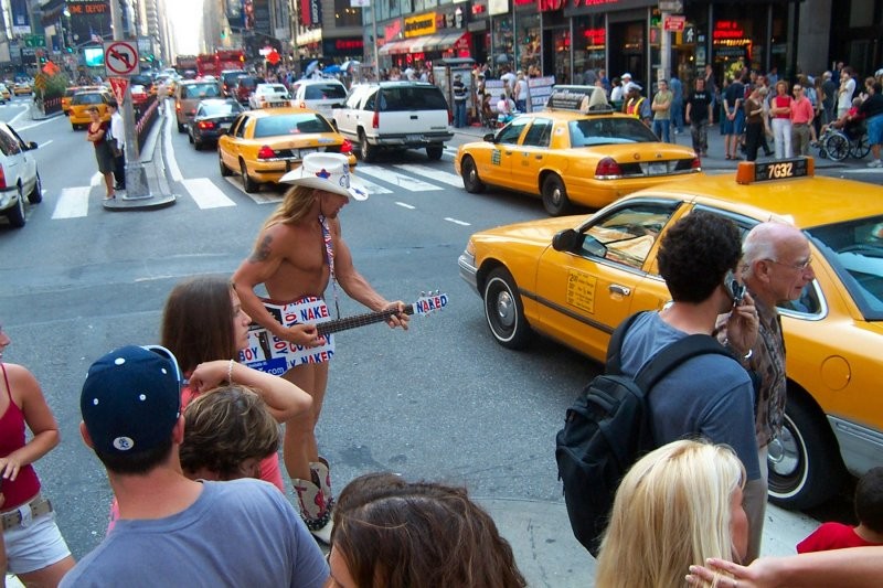 Naked cowboy