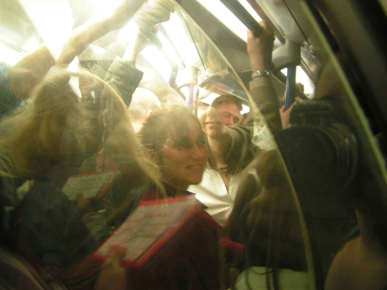 Jun & fox in the London tube.. by Lalì