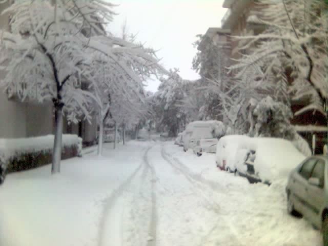 Lanciano under the snow