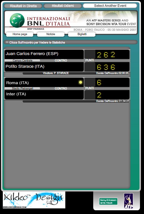 tabellone tennis