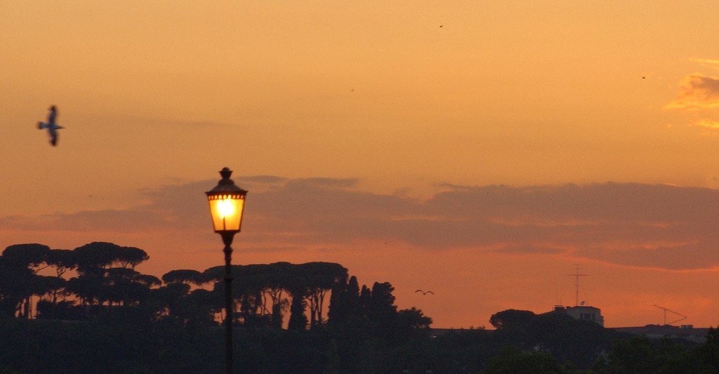 Un tramonto a Roma