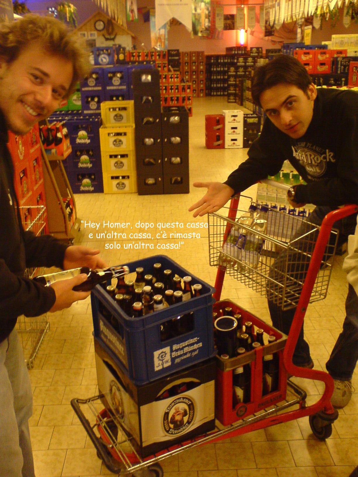 Al discount della birra..