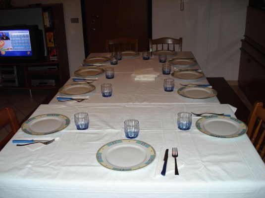 il tavolo degli invitati