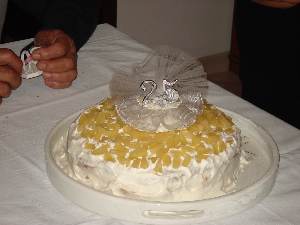 la torta addobbata