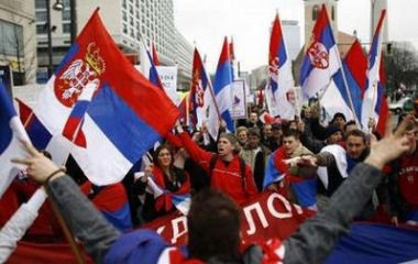 КОСОВО ЈЕ СРБИЈА - protest in berlin