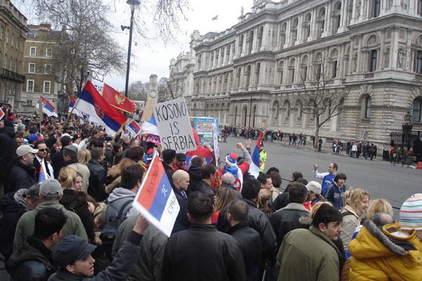 КОСОВО ЈЕ СРБИЈА - protest in london
