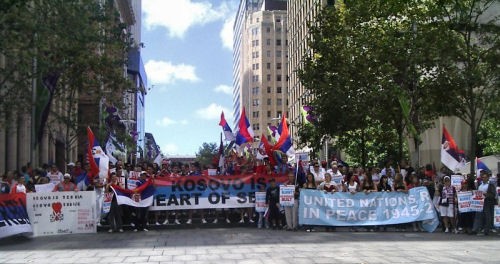 КОСОВО ЈЕ СРБИЈА - protest in sydney