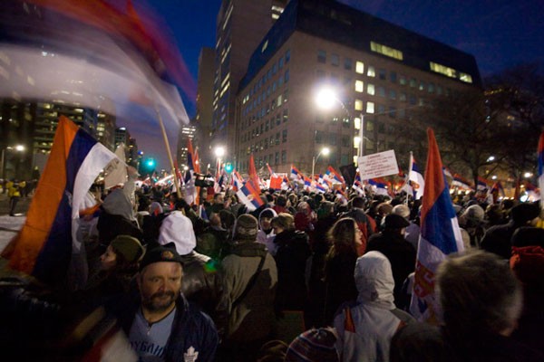 КОСОВО ЈЕ СРБИЈА - protest in toronto