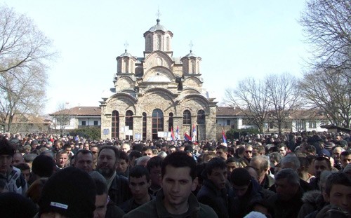protest in gračanica - СРБИЈА