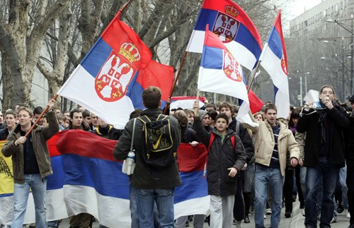 КОСОВО ЈЕ СРБИЈА - protest in beograd