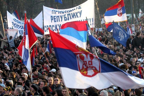 КОСОВО ЈЕ СРБИЈА - protest in beograd