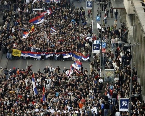 КОСОВО ЈЕ СРБИЈА - protest in beograd