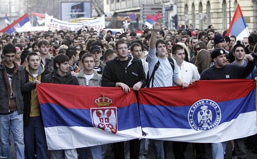 КОСОВО ЈЕ СРБИЈА - protest in beograd