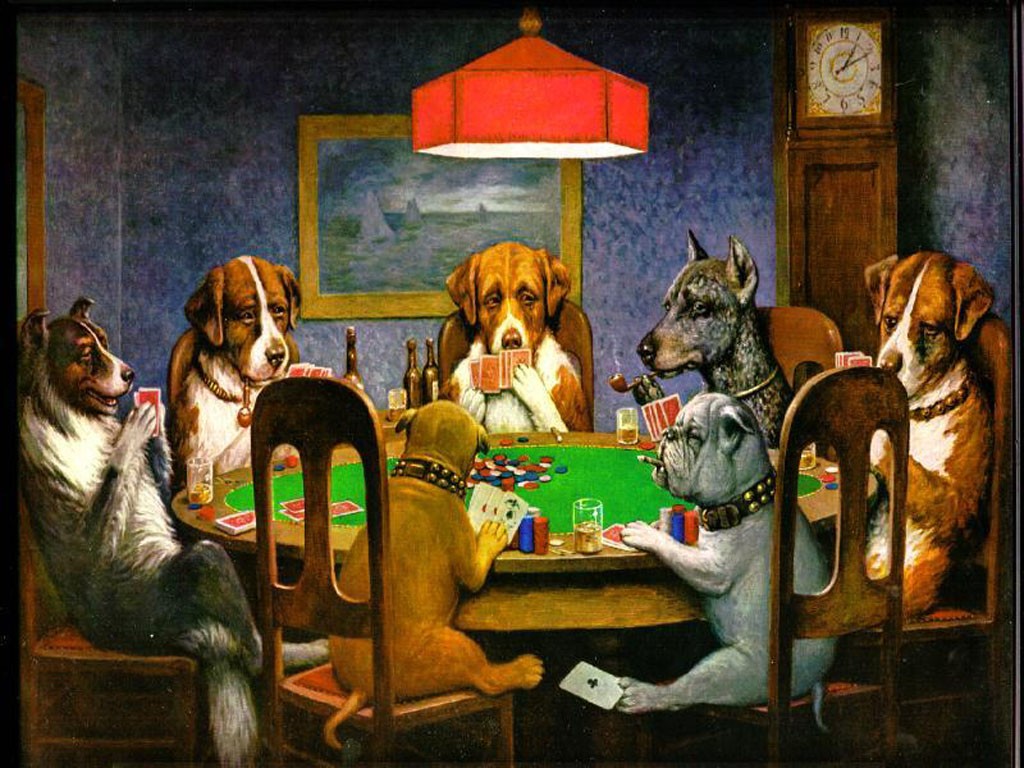 Che poker da cani...