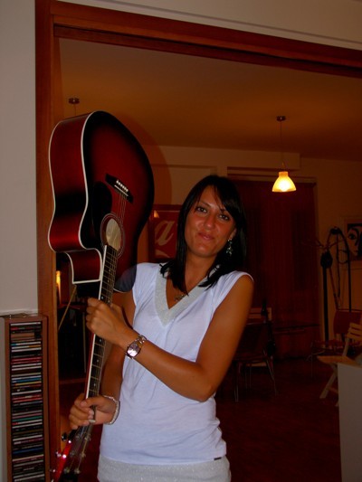 Con la chitarra di Peppe :D