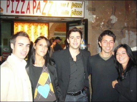 Con gli ex colleghi a trastevere, sett 2007