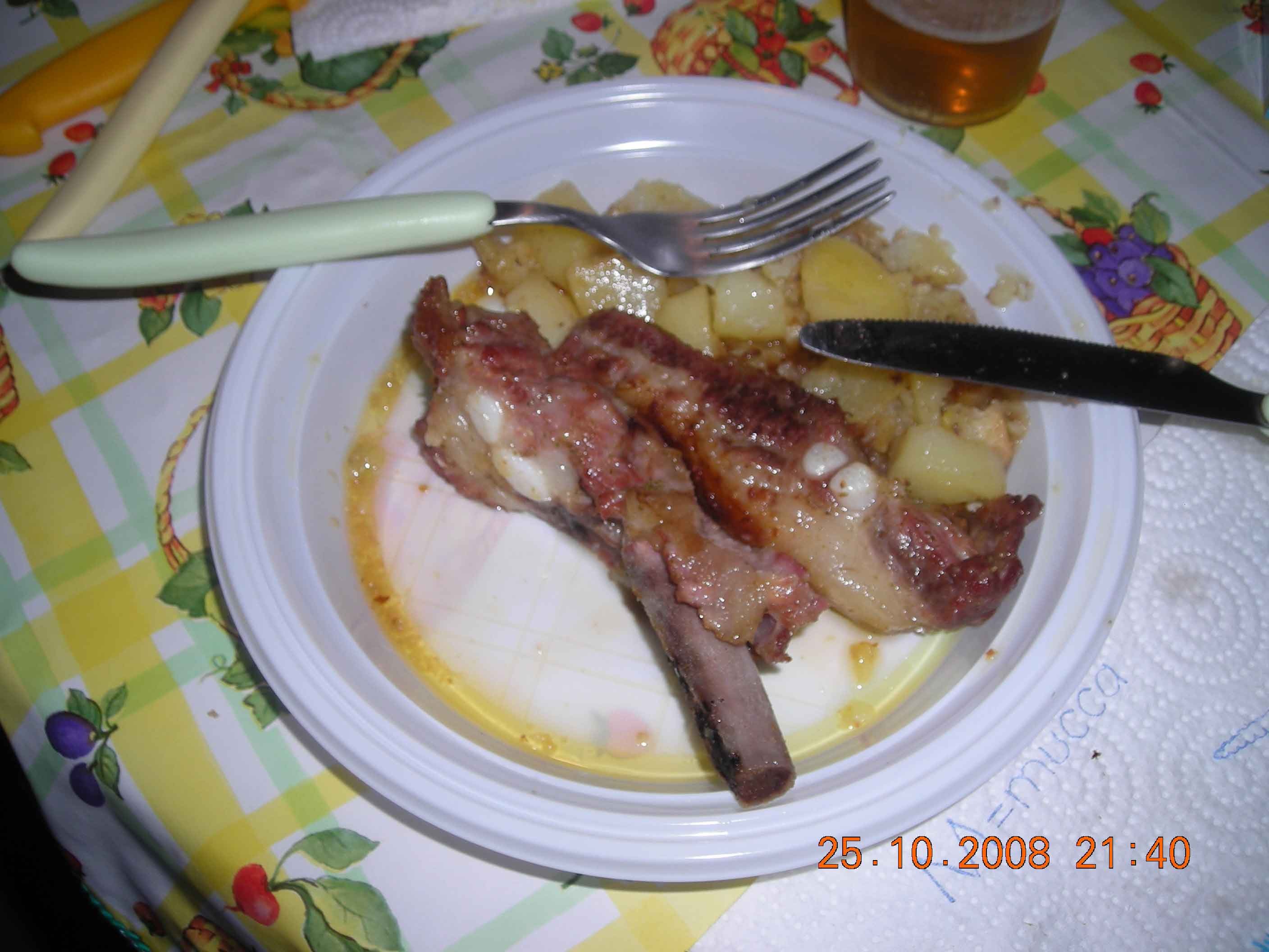 agnello e patate