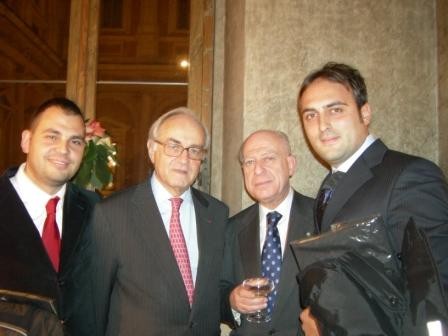 io, l'ambasciatore di Francia, il Prof. Pocar e Alessandro