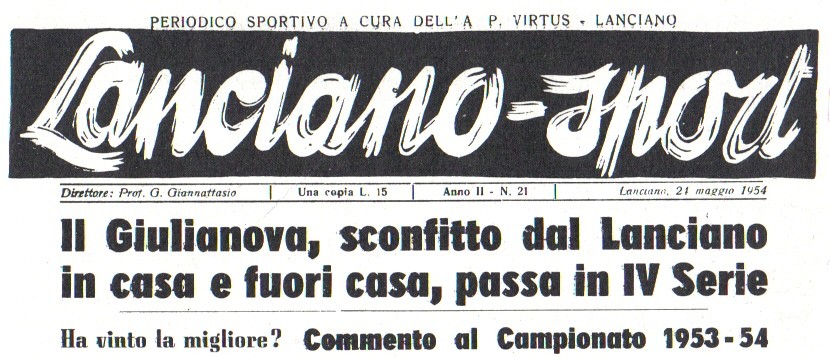 giornale 1954