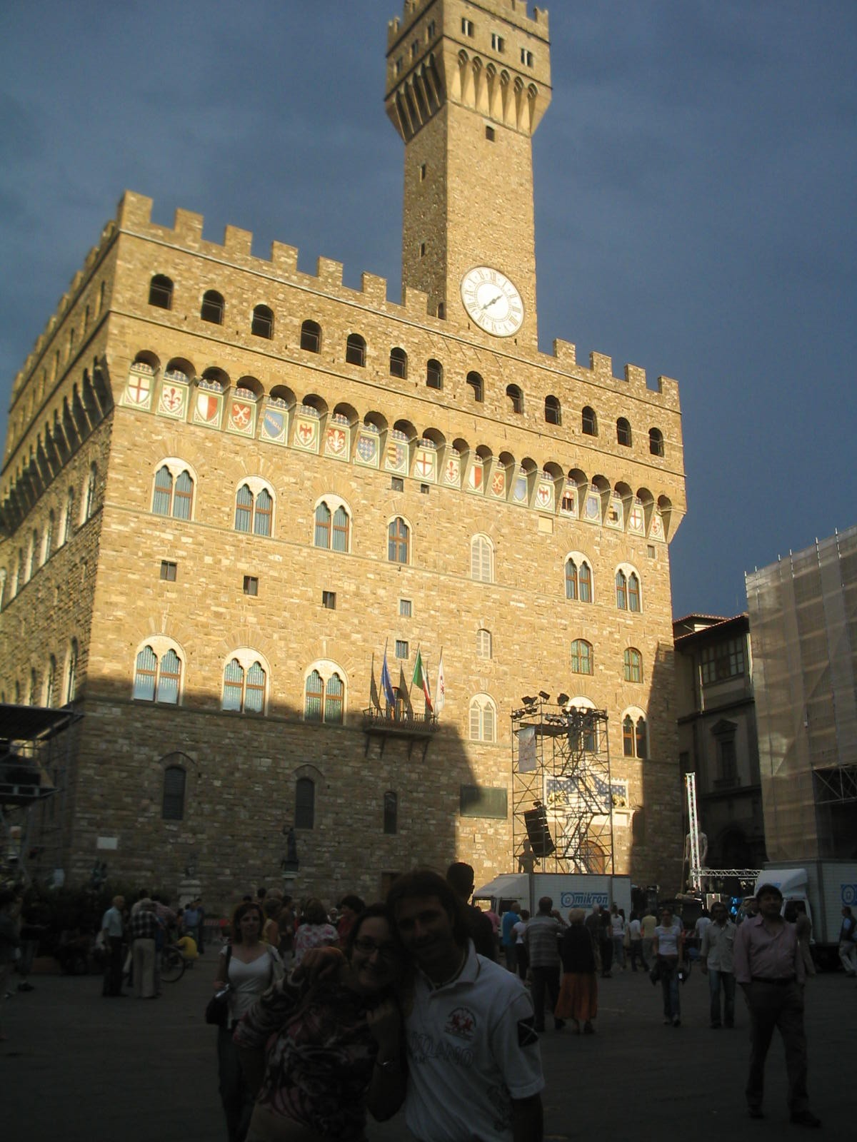 piazza della signoria e giò e lily!