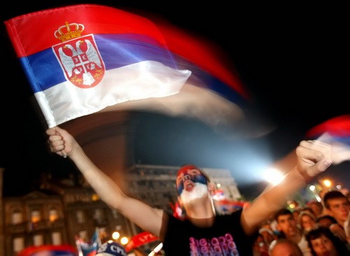 BELGRADE, 3 August 2009 People gather to welcome Serbia's world champions: swimmers and water polo players, and European champions the U18 basketball team (Beta)