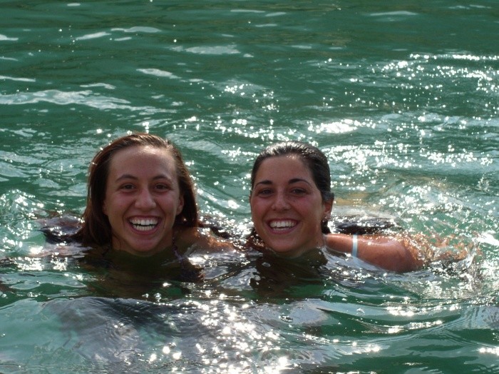 mamma e papà al lago