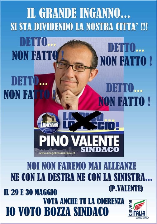 ecco il modo di fare campagna elettorale a Lanciano