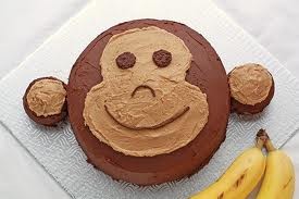 Banana's cake for monkeys